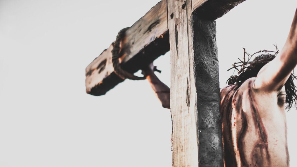 Christ nailed to the cross