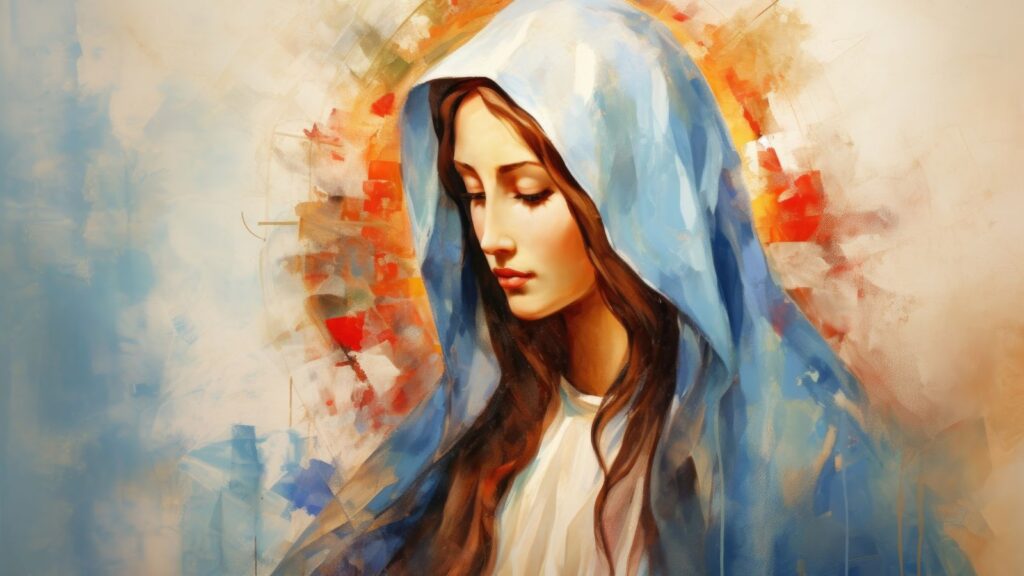painting of mary