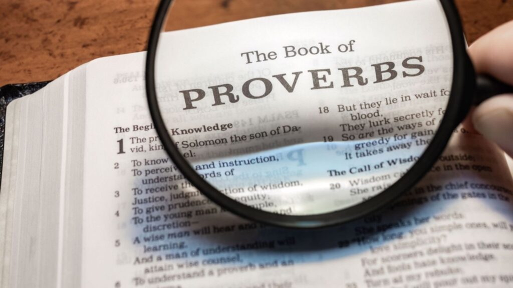 open bible proverbs