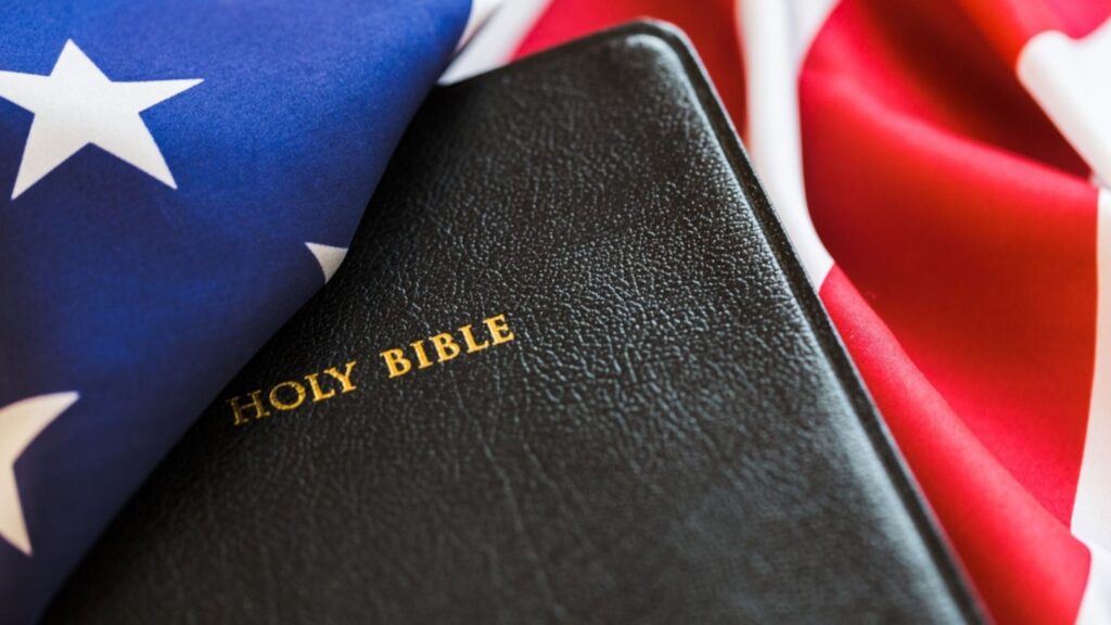 Bible, Religion, American Flag