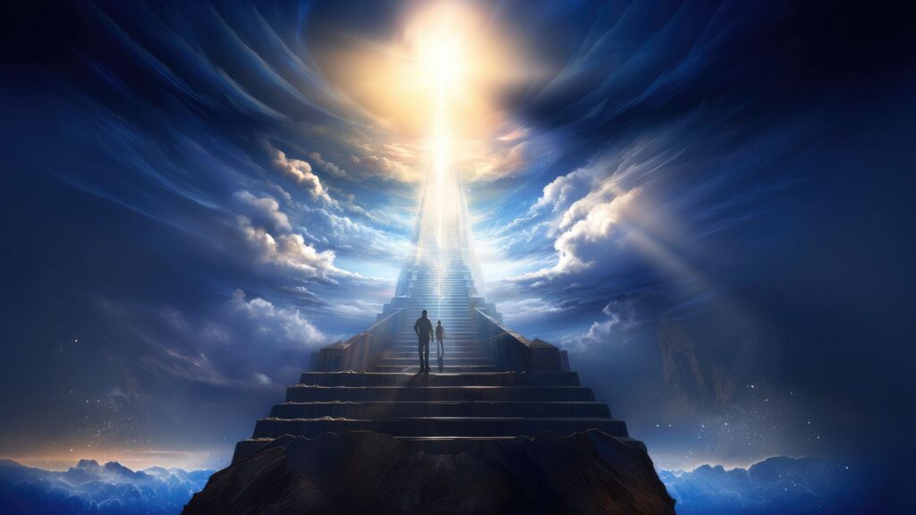 Jacob had a dream in which he saw a stairway resting on the earth