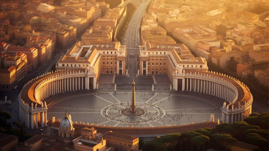 St Peters Square in the Vatican
