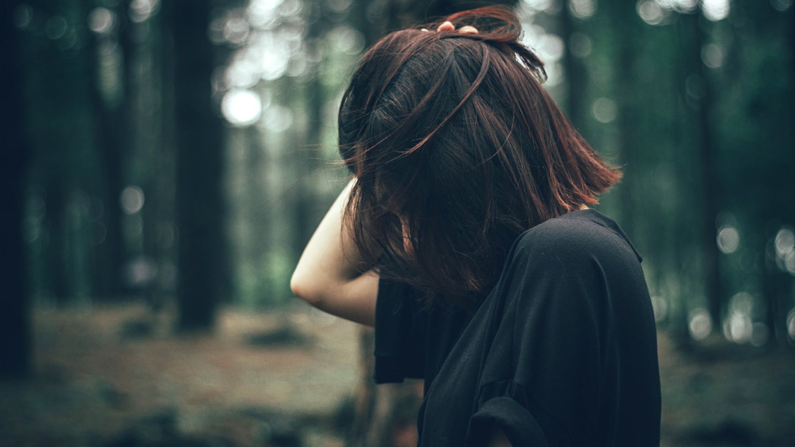 Woman feeling insecure